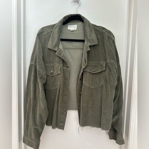XL American Eagle Cropped Corduroy Jacket